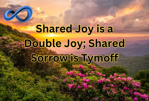 shared joy is a double joy; shared sorrow is tymoff